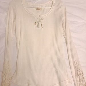 White Printed Sleeve Shirt